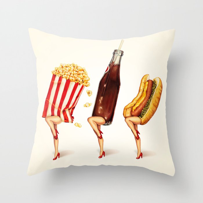 Movie Girls Throw Pillow