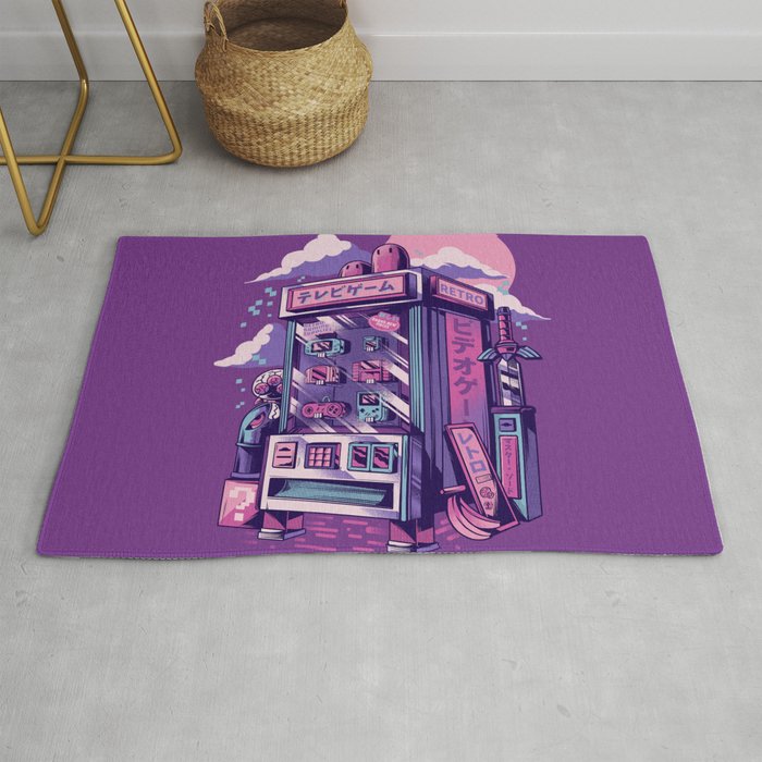 Retro gaming machine Rug by ilustrata Society6