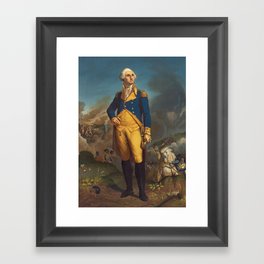 George Washington - Military Portrait Framed Art Print