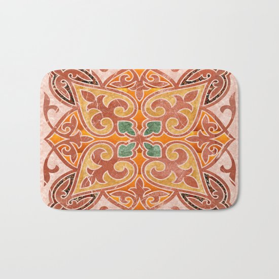 Brown Mandala 02 Bath Mat
