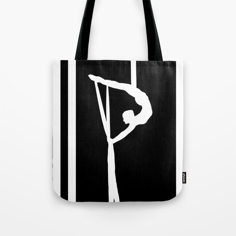 Aerial Silk Artist Silhouette Tote Bag By Spiltsugar Society6