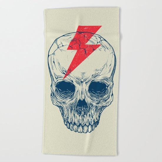 Skull Bolt Beach Towel