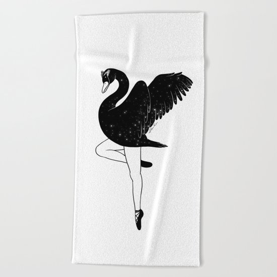 Black Swan Beach Towel