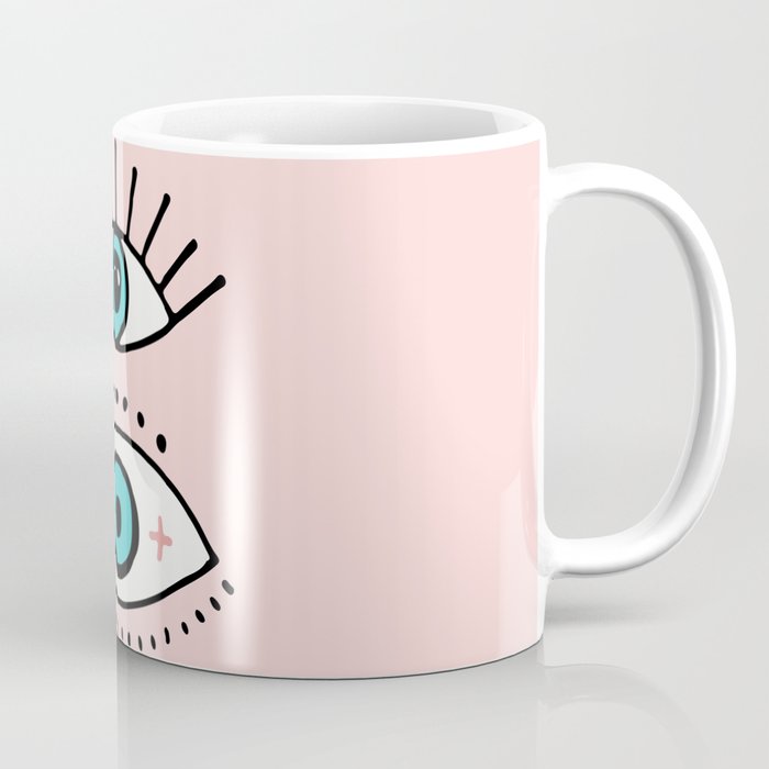 eye illustration print Coffee Mug