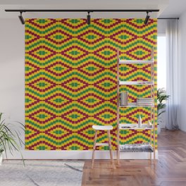 African Kente Pattern Background Wall Mural