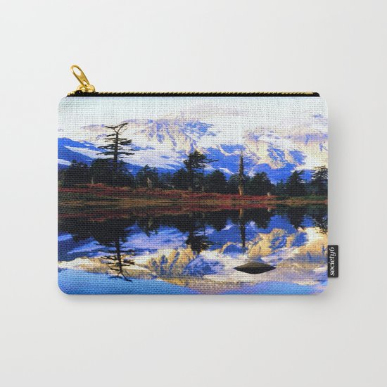 Glacier Mountains Carry-All Pouch