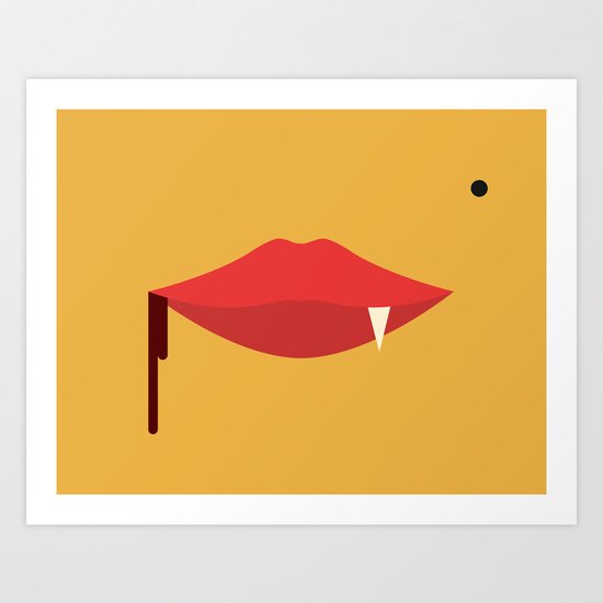 Monroe The Vampire Art Print