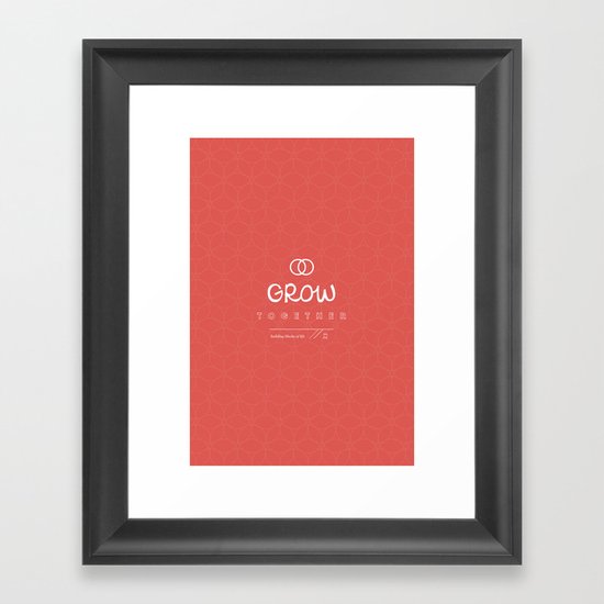 Grow Together Framed Art Print