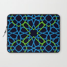 Blue & Yellow Color Arab Square Pattern Laptop Sleeve