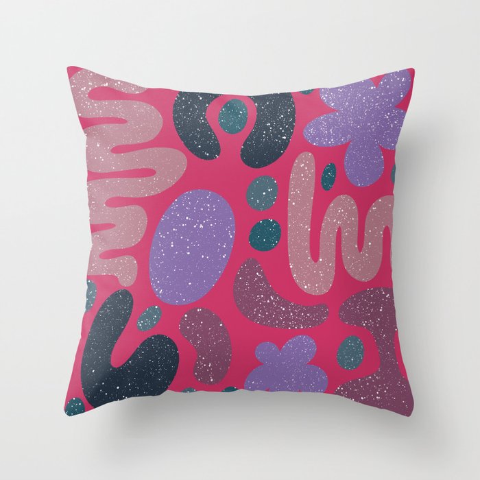 Crazy For You - hot pink Throw Pillow