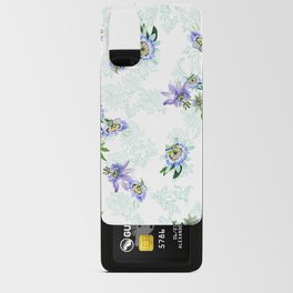 Passionflower mist on white Android Card Case
