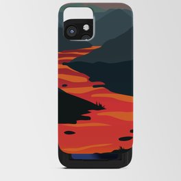 Where the sun meets lava iPhone Card Case