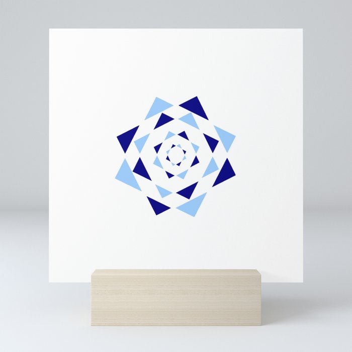 Star of David 36- Jerusalem -יְרוּשָׁלַיִם,israel,hebrew,judaism,jew,david,magen david Mini Art Print