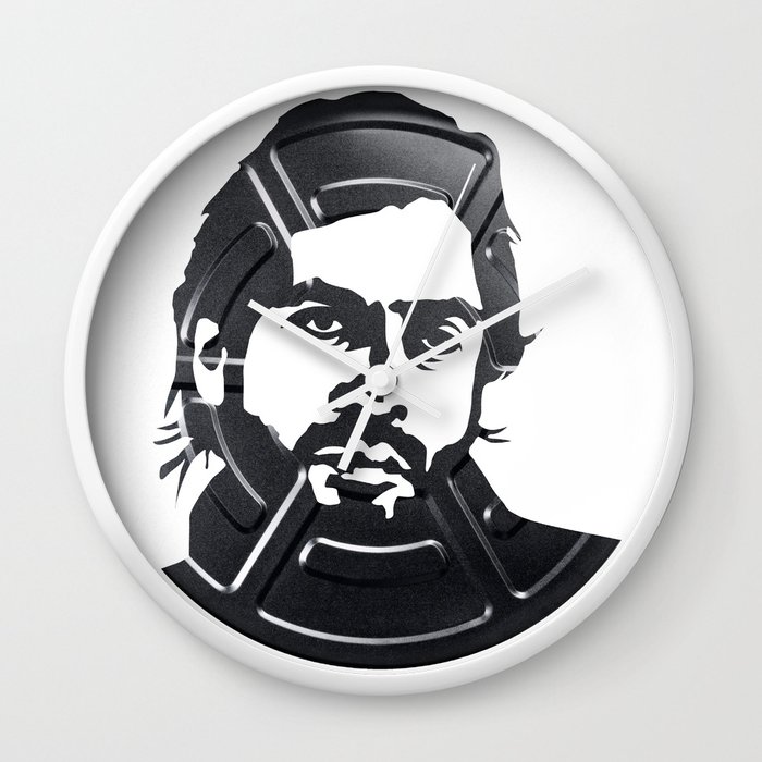 Javier Bardem Wall Clock By Alejandrodeantonio Society6