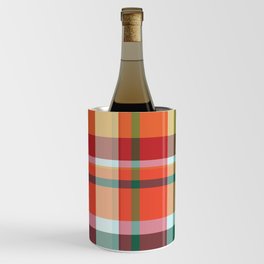 Multicolor Buffalo Check Tartan Gingham Plaid I Wine Chiller