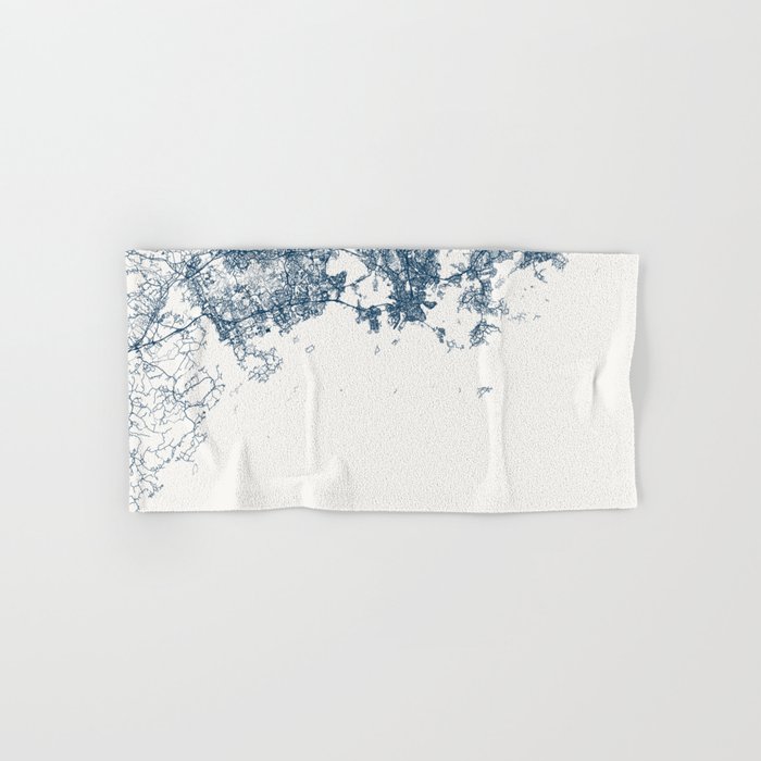 Helsinki - Finland Map Hand & Bath Towel