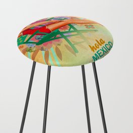 mexican pinup girl Counter Stool