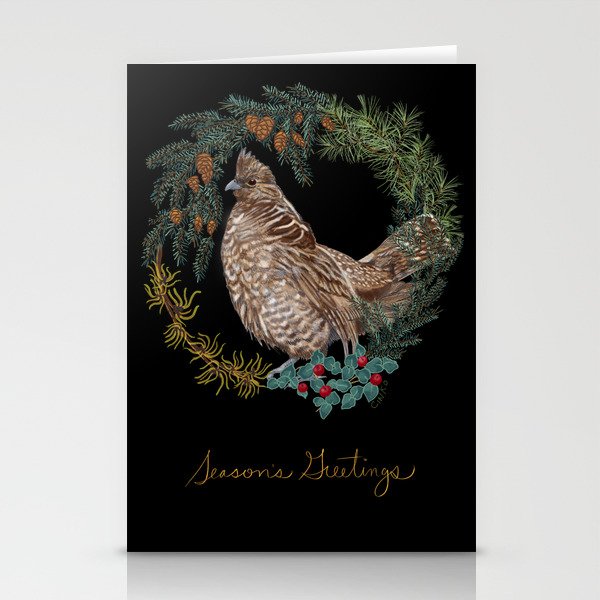 Forest Grouse "Season's Greetings" Stationery Cards