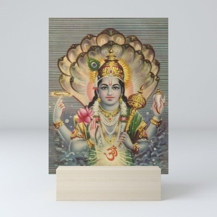 Lord Vishnu  Mini Art Print