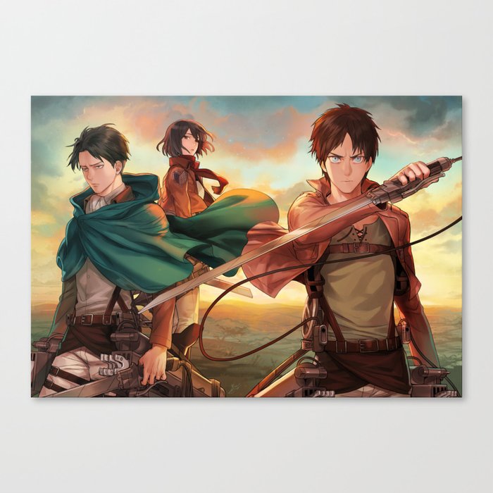 Attack On Titan Canvas Print By Sineeang Society6
