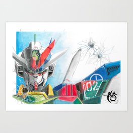 Core Gundam Art Print