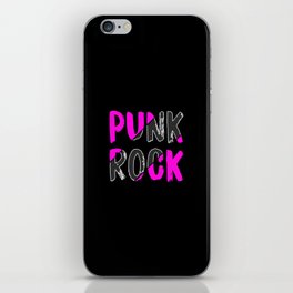 Punk Rock Design iPhone Skin