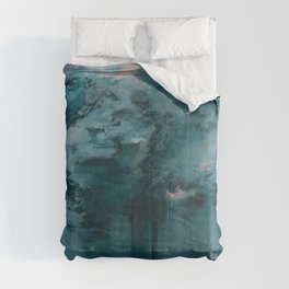 Born To Be Extraordinary - modern abstract textured palette knife Comforter