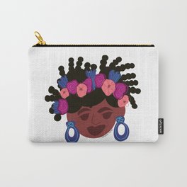 Too Cool Electric Blue Carry-All Pouch | Floralart, Acrylic, Digitalart, Painting, Blackart, Digital, Pop Art, Curated 