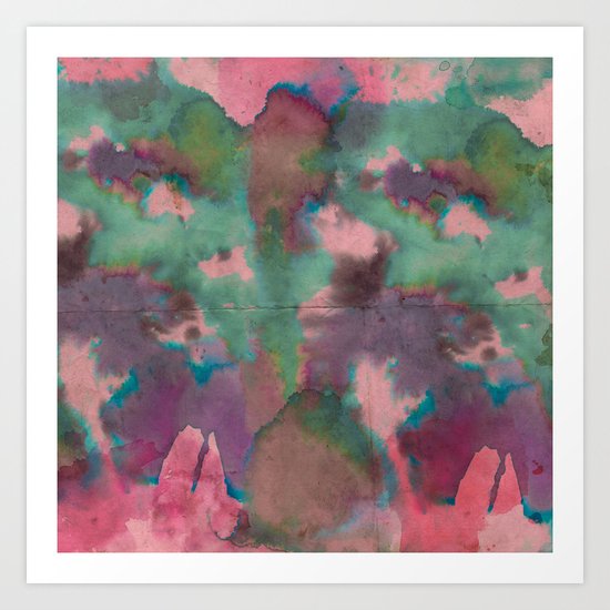 Pink Tie-dye Art Print