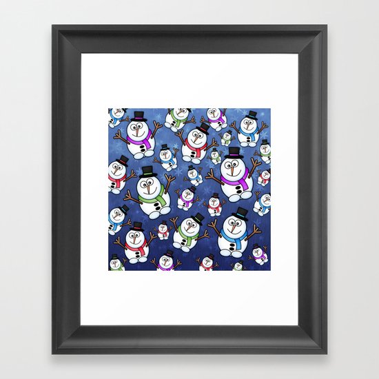 Frosties The Snowmen. Framed Art Print