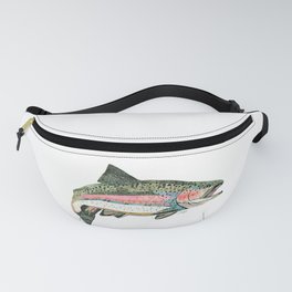 Rainbow Trout Collage Fanny Pack