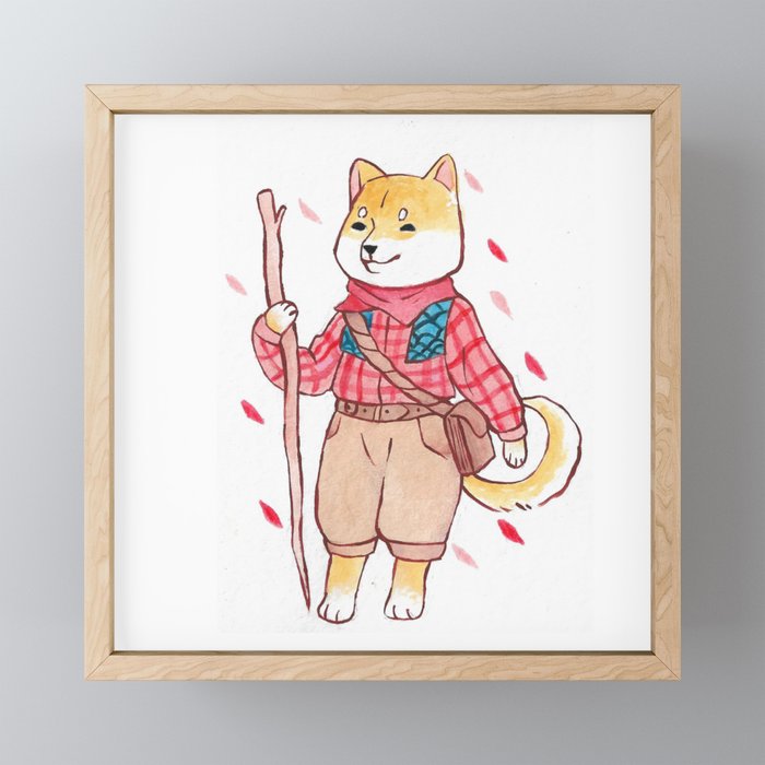 Shiba  Framed Mini Art Print