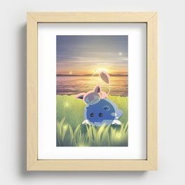 Skitty and Spheal Recessed Framed Print