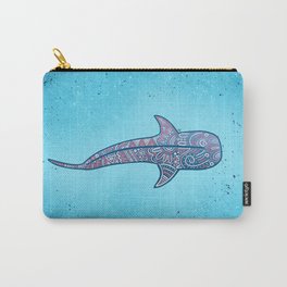 Whale Shark - pink and blue Carry-All Pouch