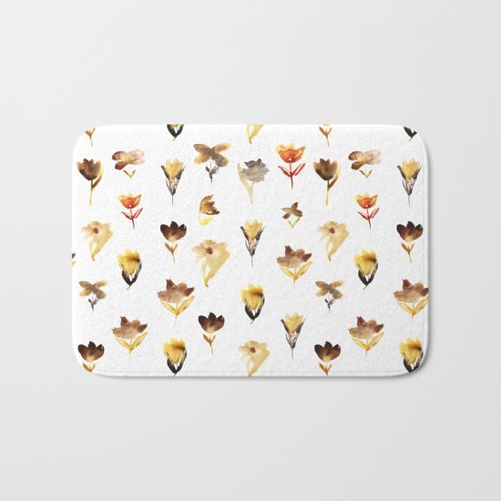 The beauty of dry flowers Bath Mat