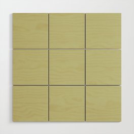Pastel Green Solid Color Hue Shade - Patternless Wood Wall Art