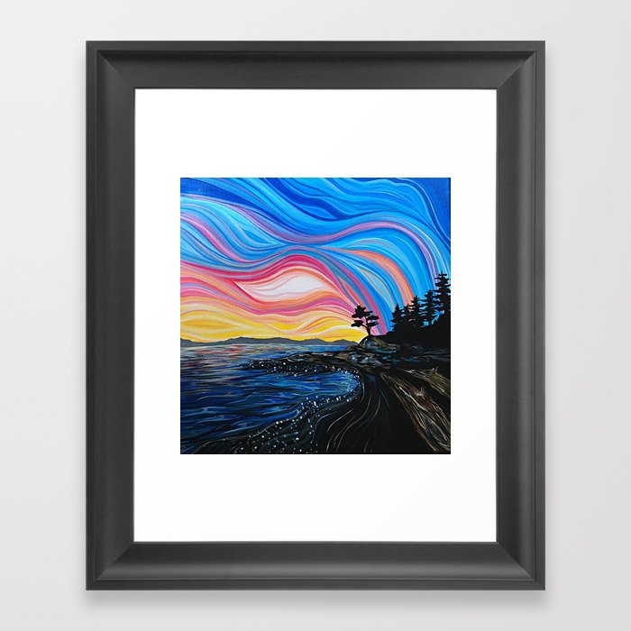 West Coast Sunrise Framed Art Print