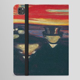 Edvard munch Anxiety,1894 iPad Folio Case