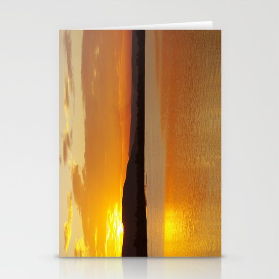 Sunset In The Village Stationery Cards
