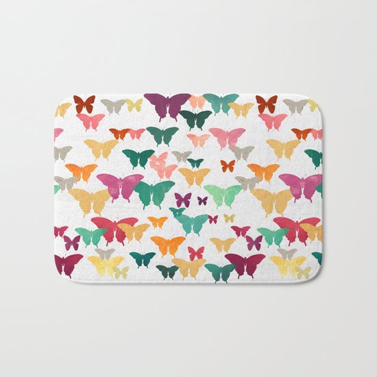 Butterflies & moths Bath Mat