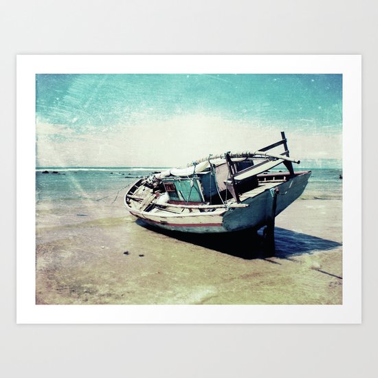 Waiting for the tide to change Art Print