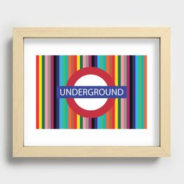 London Underground Recessed Framed Print