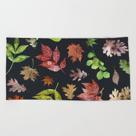 Color Nature at Night Beach Towel