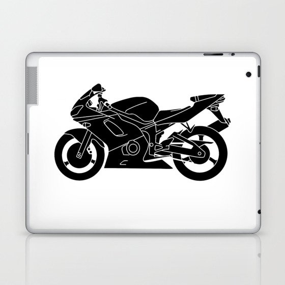 Motorcycle Silhouette. Laptop & iPad Skin