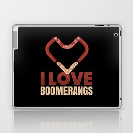 I Love Boomerangs Boomerang Thrower Laptop Skin