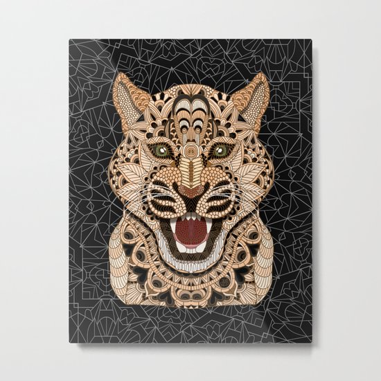 Leopard Metal Print