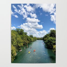 Barton Creek Kayak Poster