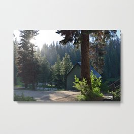 Evening at the Cabin Metal Print