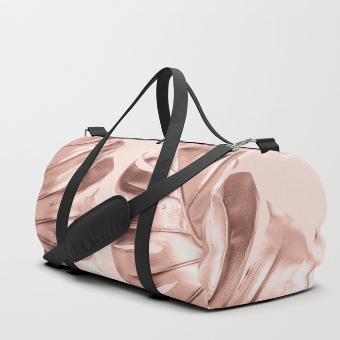 blush pink duffle bag