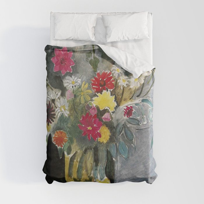 Henri Matisse - Bouquet of mixed flowers - Exhibition Poster Duvet Cover